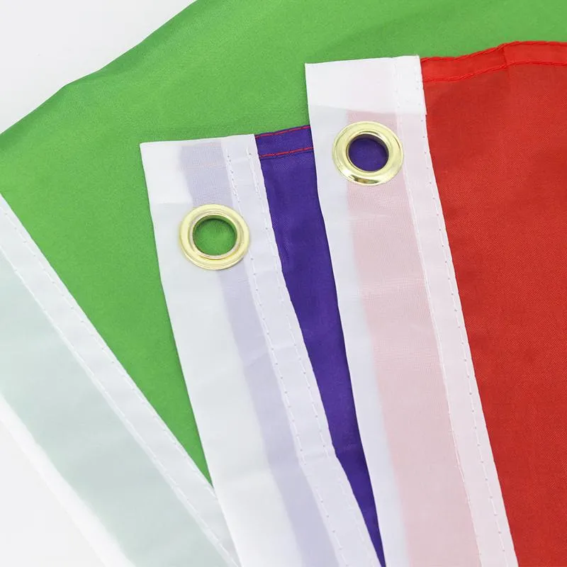 90*150CM Rainbow Flag Double Line Crimping Same Sex Flags Square Banner Household Garden Products Free DHL