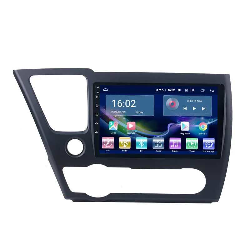 10.1 "lecteur Radio DVD de voiture Android vidéo Octa Core pour Honda CIVIC 2008-2012 4G LTE DSP SPD navigation GPS