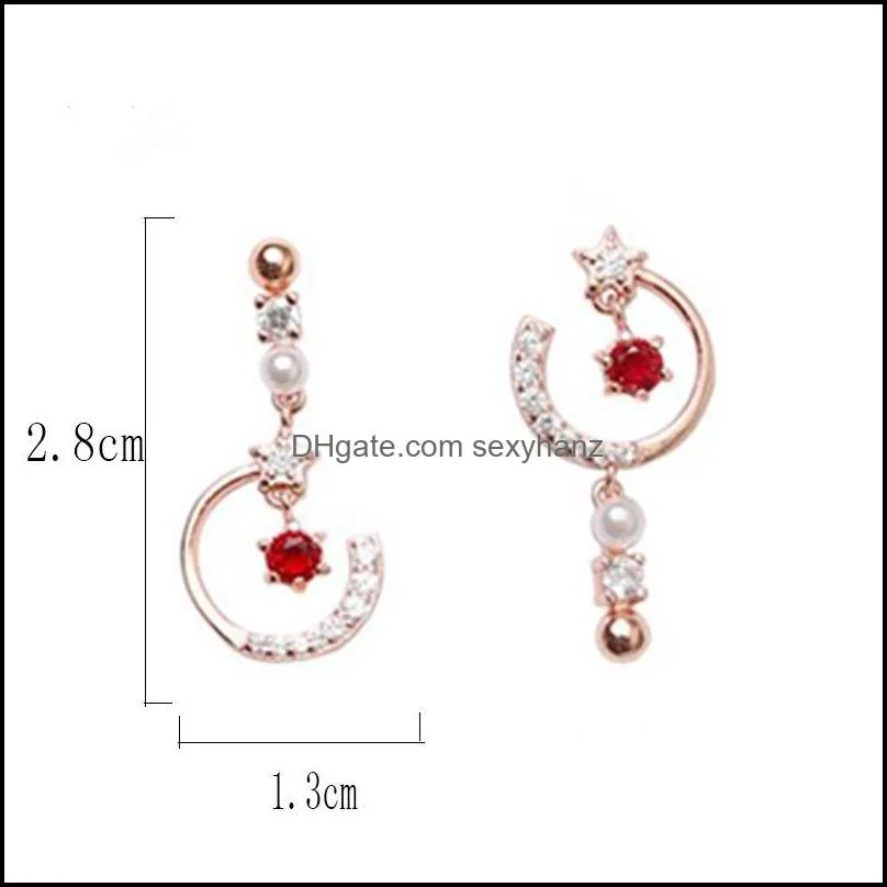 Other Luxury Design Sense Retro Asymmetrical Drop Earrings 2021 Korean Temperament Women Wild Long Jewelry Gifts