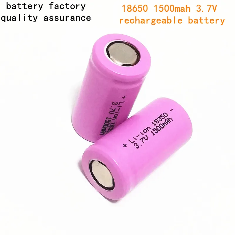 Batterie au Lithium rechargeable 18350 1500mAh 3.7V, pour tasse de lait de soja/tasse de jus/instrument de beauté portatif