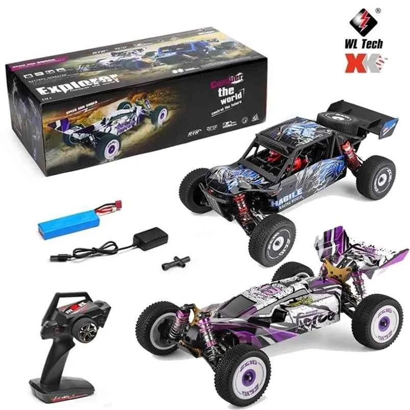 WLTOYS 1:12 RC samochód 55km H 4WD Off-road aluminium aluminium ze stopu wspinaczkowe Zabawki wyścigowe o dużej prędkości zdalnego sterowania 124018/124019