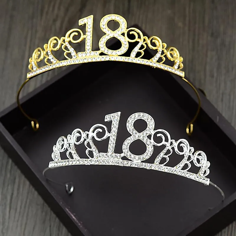Diğer Festival Partisi Malzemeleri 18. Doğum Günü Prenses Taç Bandı Kristal Düğün Hairband Saç Şapkalar Dekor