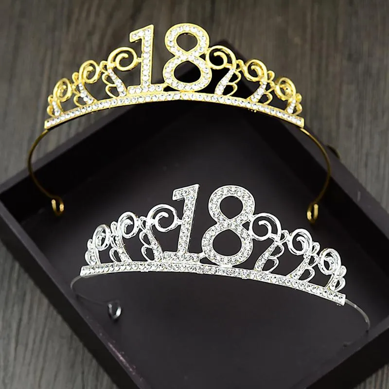 Autres fournitures de fête festive 18e anniversaire Princesse Couronne Bandeau Cristal Mariage Bandeau Cheveux Chapeaux Décor