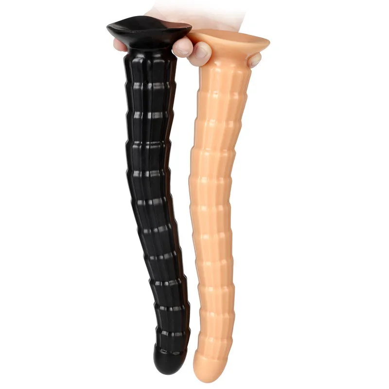 Langes hierarchisches Design Anal-Butt-Stecker Vaginal-Masturbator-Stimulator Prostata-Massagegerät Weiches Material Sexspielzeug für Frauen Menschen direkt