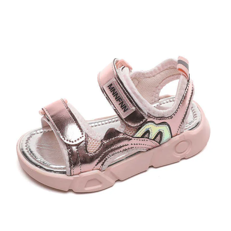 Fashion Kids Sandals Girls Summer Shoes Beach Sport Sandals Flat Soft Sole Children Girl Shoes sandalias nia 210713