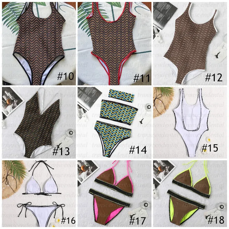 Mix 20 styles Swimsuit Classics Brown Bikini Set Women Fashion Swimwear IN Stock Bandage Sexy Bathing Suits With pad tags