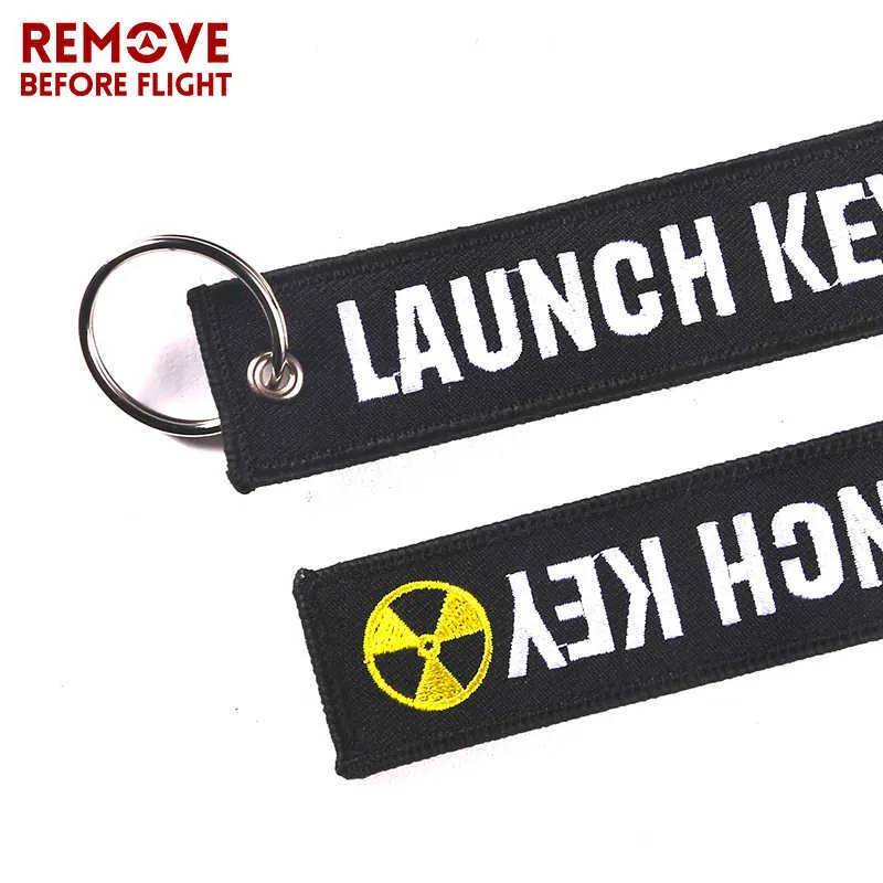 Fashion Nuclear Launch Key Chain Bijoux Keychain for Motorcycles and Cars Gifts Tag Embroidery Key Fobs OEM Keychain Bijoux 4