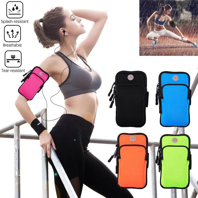 Running Bag Phone Armband Sport Case On Wrist Cover Universal Brassard  Telephone Smartphone Arm Holder Gym Outdoor Exercise Case