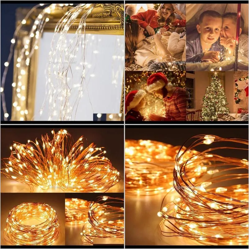solar copper wire lights string merry christmas decorations for home christmas outdoor decor navidad xmas noel new year 201128