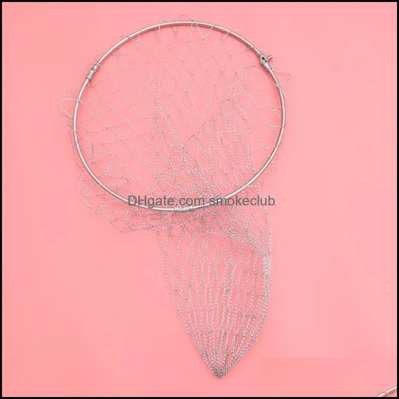 Stainless Steel Fishing Net Special Heads Foldable Tear-resistant Salvage Portable Acces Accessories