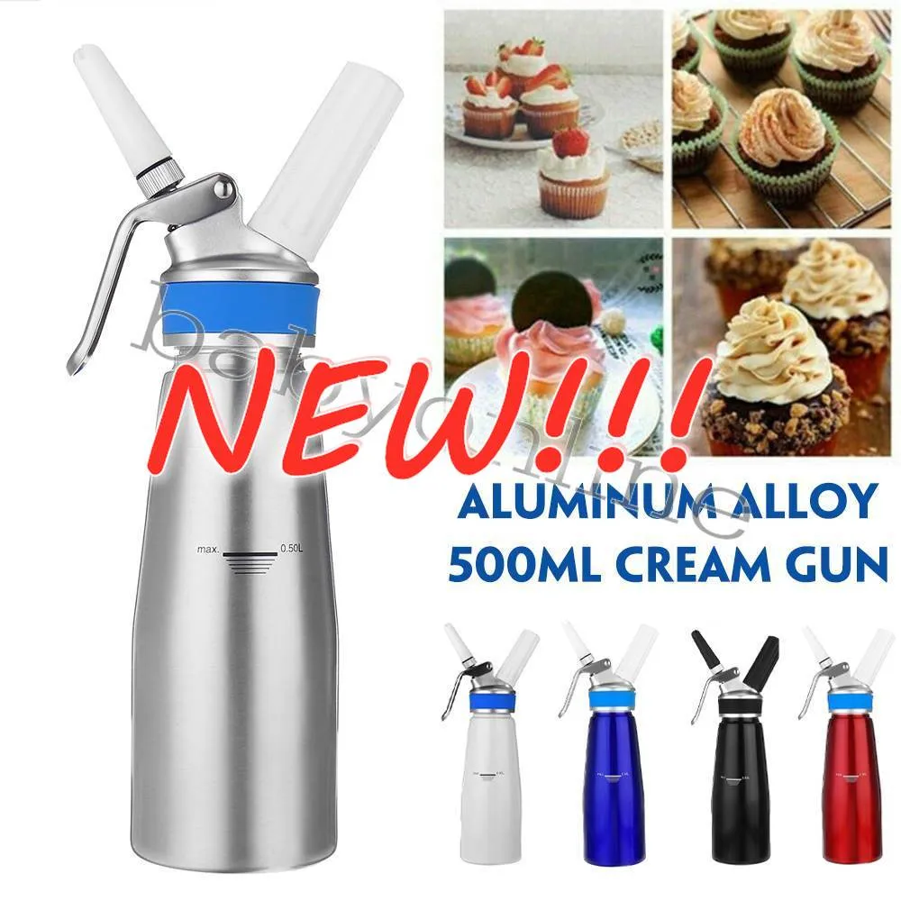 Wholesale 500ml Aluminum Cream Gun Fresh Cream Foamer Chargers Foam