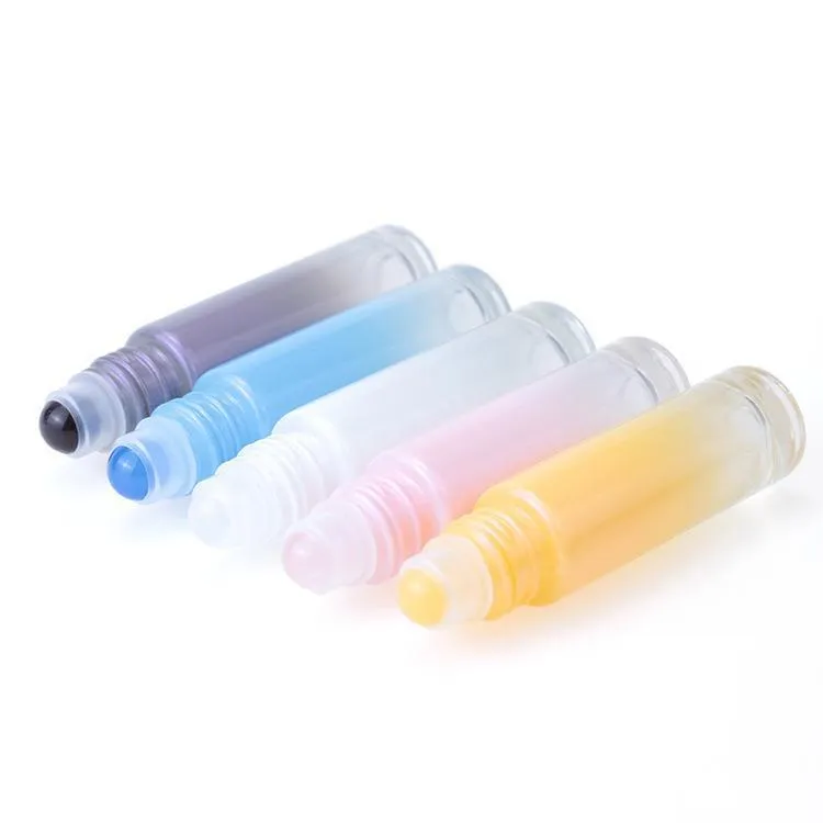 10ML Jade Roll On Bottle Travel Portable Mini Glass Essential Oil Bottles Natural Crystal Stone Cosmetic Empty Bottling DH8868