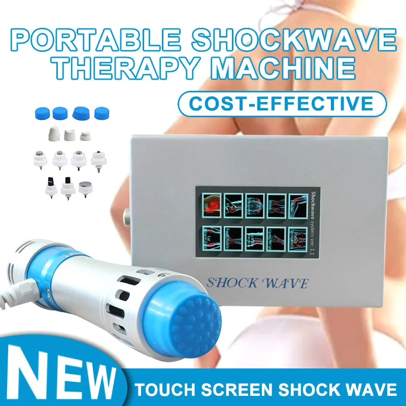 Najnowszy ekran dotykowy Shockwave Therapy Machine Shock Wave Fizjoterapia Maszyna do leczenia ED do użytku domowego