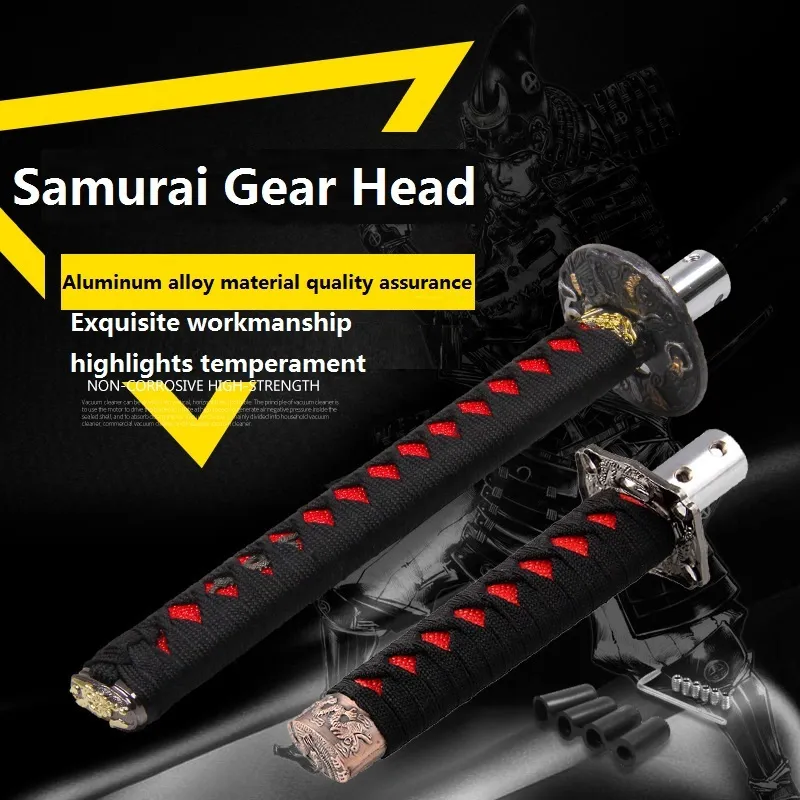 Universal 200MM/300MM JDM Katana Samurai Sword Knob er With Adapters Gear Shift knob car accessories
