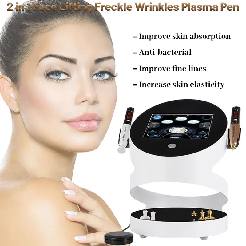2 IN 1 Ozone and Golden Plasma Beauty Machine Face Lifting For Acne Freckle Spots Scars Wrinkle Removal
