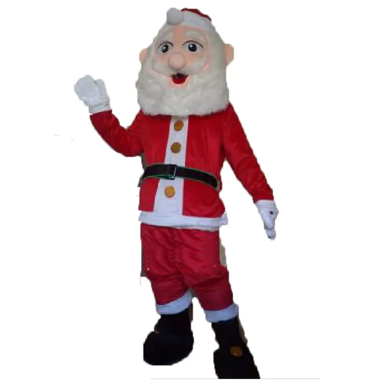 Costume da mascotte di Babbo Natale di Halloween Personaggio a tema anime dei cartoni animati di alta qualità Formato adulto Vestito da esterno per festa di compleanno di Natale