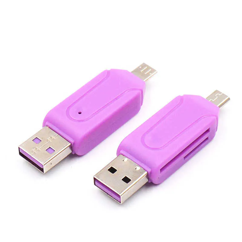 Lecteur De Carte Micro SD OTG 2 En 1 Lecteur De Carte USB Pour Adaptateur USB  Micro SD TF Lecteur Flash Lecteur De Carte Mémoire Intelligente Cardreader  Du 0,39 €