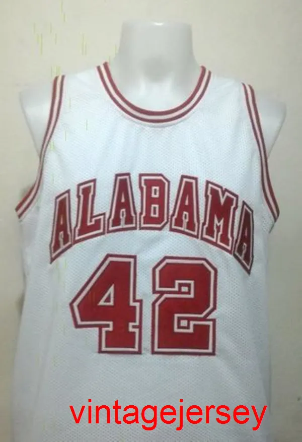 42 Latrell Sprewell Alabama Crimson Tide Retro Basketball Jersey Men 's Stitched Custom Number Name Jerseys
