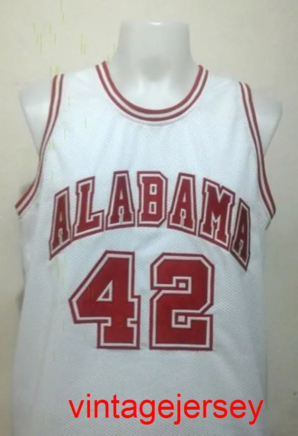 42 LATRELL SPREWELL ALABAMA Crimson Tide Retro Basketball Jersey Szygowane niestandardowe niestandardowe