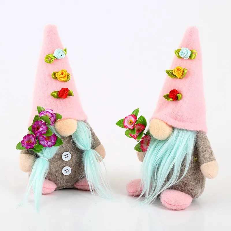 party decoration Faceless Dwarf Gnome Easter Mother`s gift Gnomes Plush Holiday Doll Valentine`s Day home forest elderly ornaments