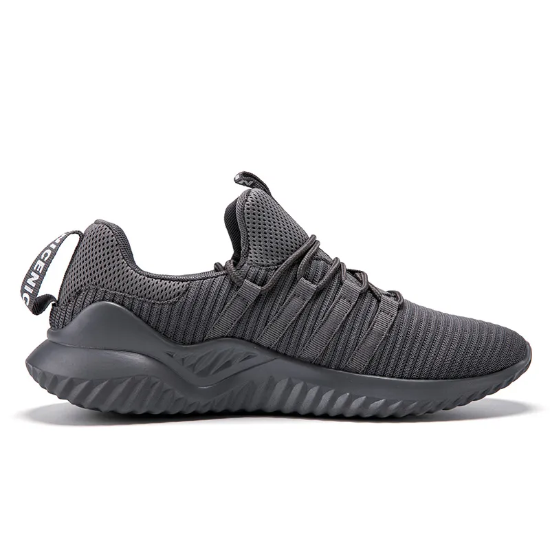 2021 High Quality Men Women Knit Running Sport Shoes Triple Black Breathable Comfortable Couples Outdoor Trainers Sneakers BIG SIZE 35-46 Y-H1503