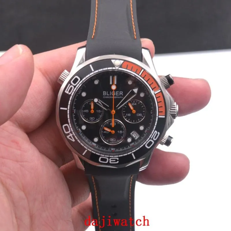 Armbanduhren 2022 41mm Luxury GMT Black Dial Herren Quarzuhr, Saphirglas, drehbarer Keramikplatte, Nylongummi Bel