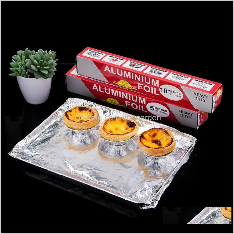 wholesale barbecue cooking tin foil paper baking bbq grill silver food pack tin foil paper sheet roll bbq aluminum foil papers dh1202