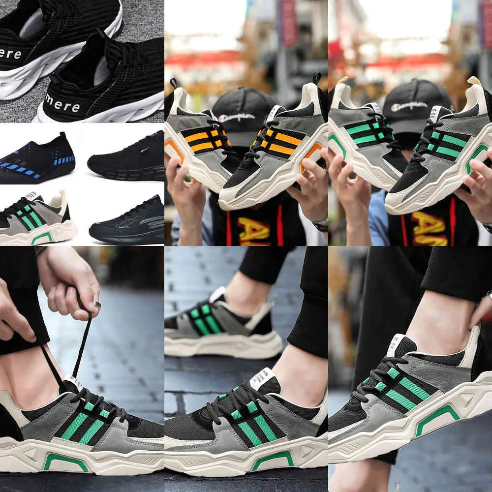 O05J Platformu Koşu Ayakkabıları Erkekler Erkek Eğitmenler Için Erkek Beyaz Oyuncak Üçlü Siyah Serin Gri Açık Spor Sneakers Boyutu 39-44 8