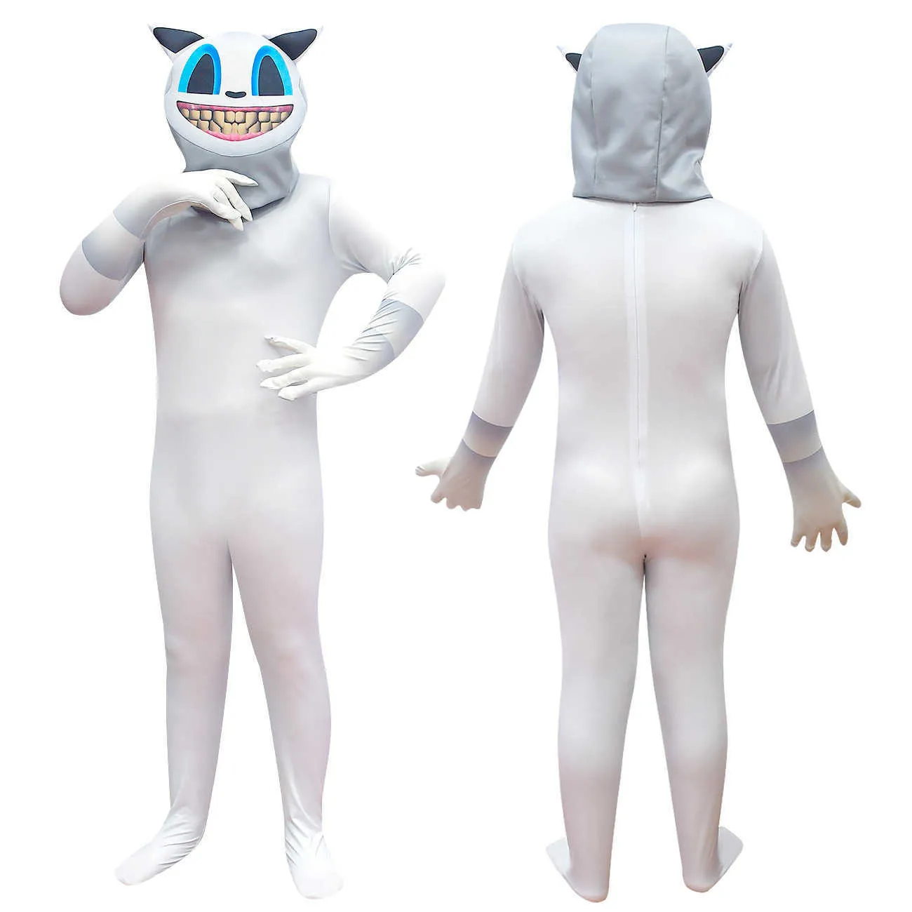 Trajes de Halloween para Crianças Jogo Assustador Gato Preto Cosplay  Meninos Meninas Bodysuit Luvas Dos Desenhos Animados Disfrace Carnaval  Partido Gengibre Pano - AliExpress