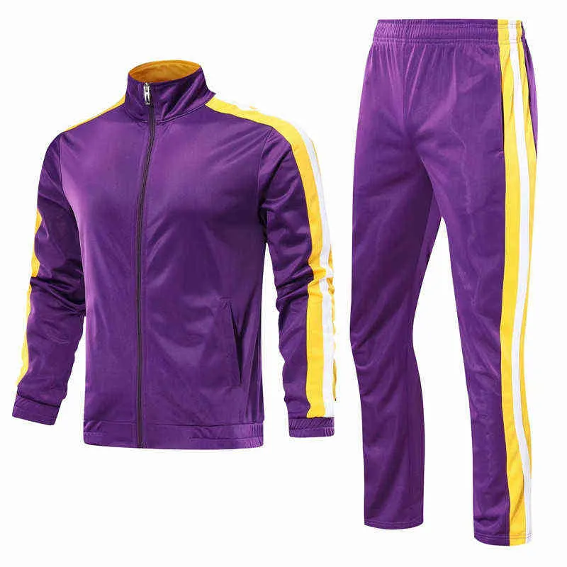 Youth Running Jackets Pants Suit Women & Men Plus Velvet Tracksuits Basketball Outfit Training Set Football Jogging Sportswear Y1221