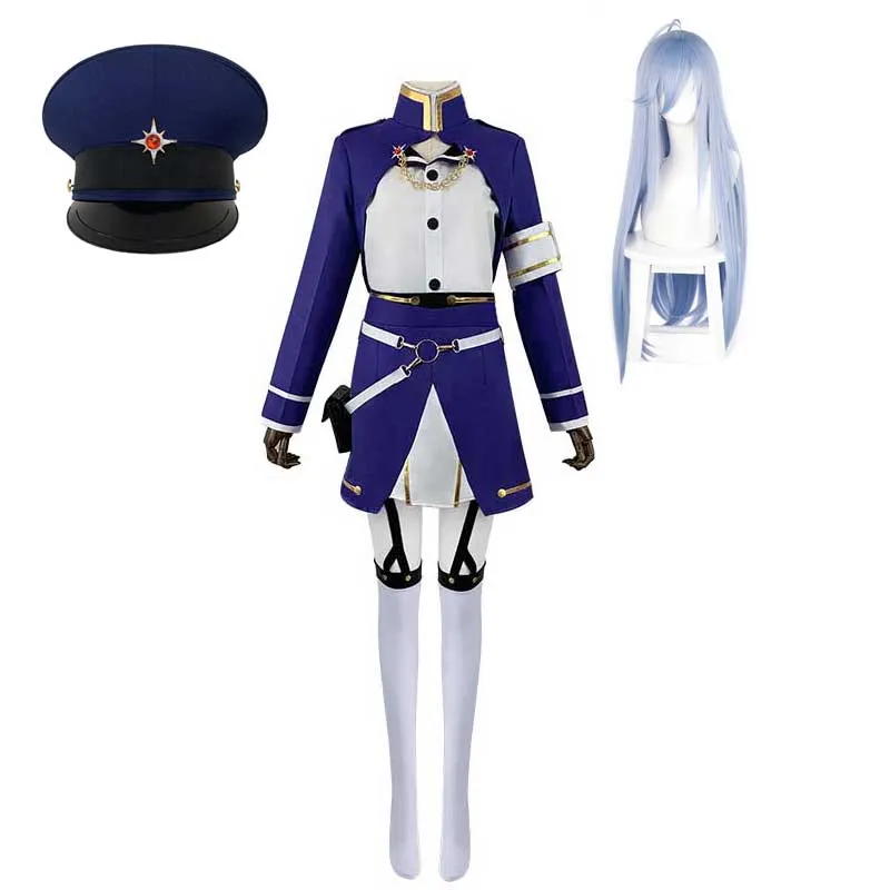 Kostium motywu na sprzedaż Anime 86 Osiemdziesiąt sześć Vladilena Milize Cosplay Costumes Dress Mundurs z akcesoriami na imprezę na Halloween