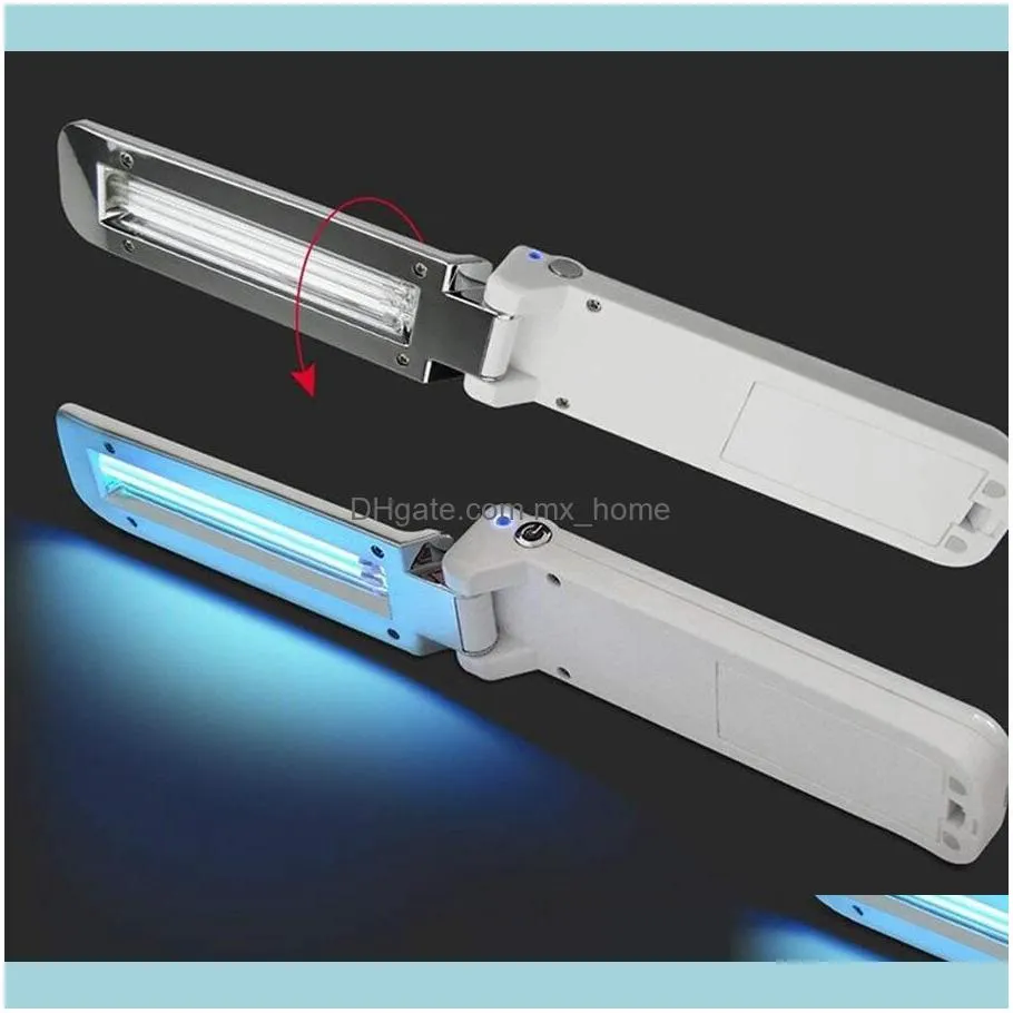 Foldable UVC Disinfection Lamp Portable UV Light Ultraviolet Germicidal Light Battery USB Power Traveling Cold Cathode UV Lamps CGY456