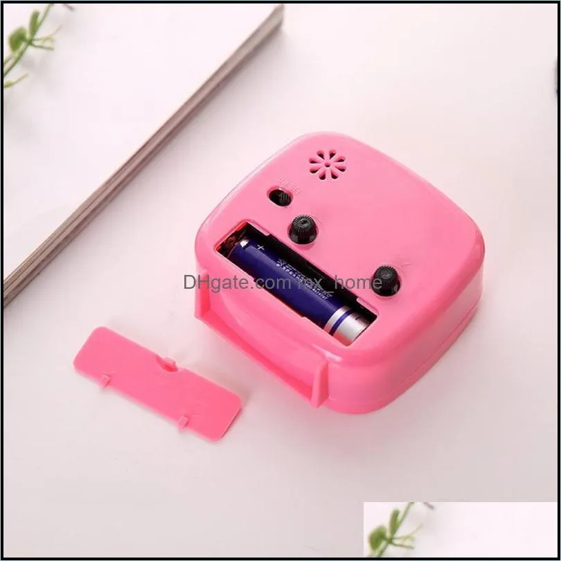 Other Clocks & Accessories Practice Square Small Bed Compact Travel Quartz Beep Alarm Clock For Chidren Student Home Desk 4 Colors