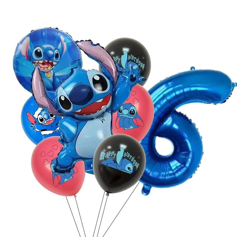 Party Decoration Stitch Happy Birthday Decorations Balloons Set Baby Shower  Foil Kids Toy Air Globos From Maozidl, $18.06