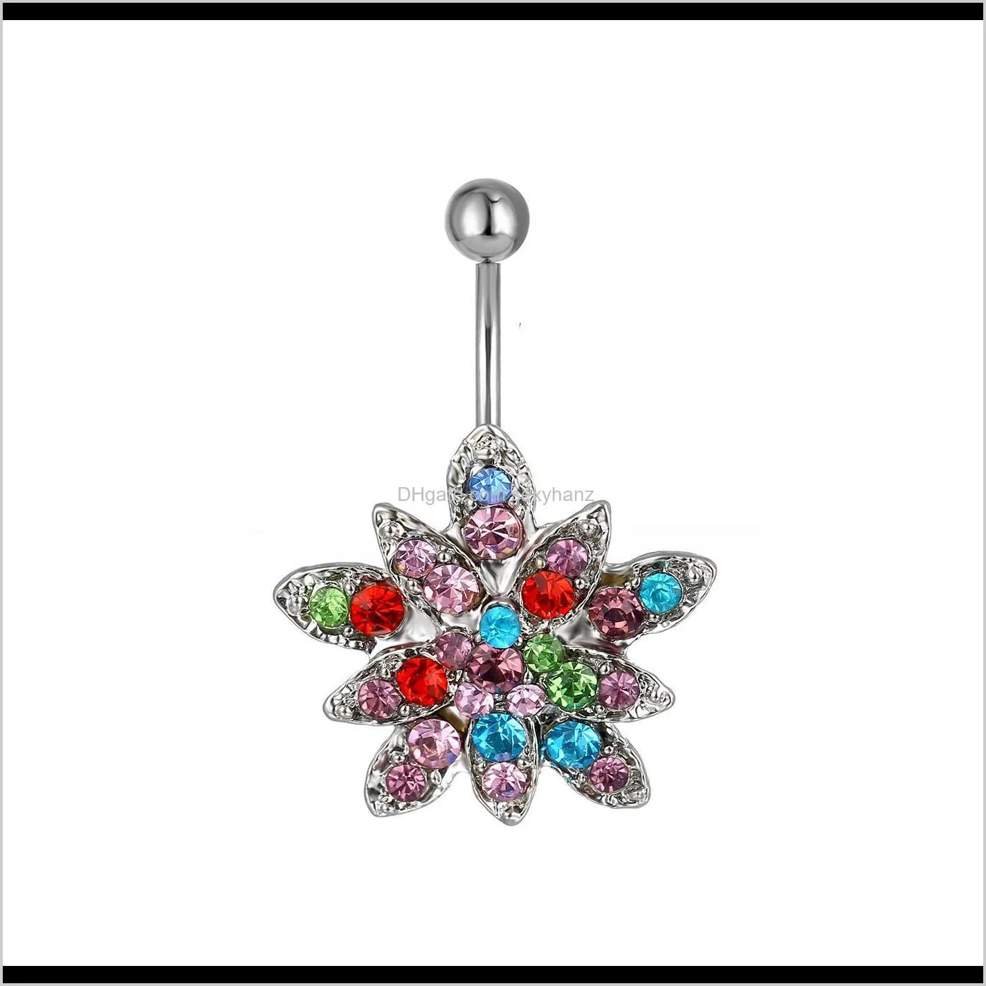 d0029 ( 1 color) the nice style 008-01 belly button navel rings mix colors piercing jewelry body jewelry navel ring