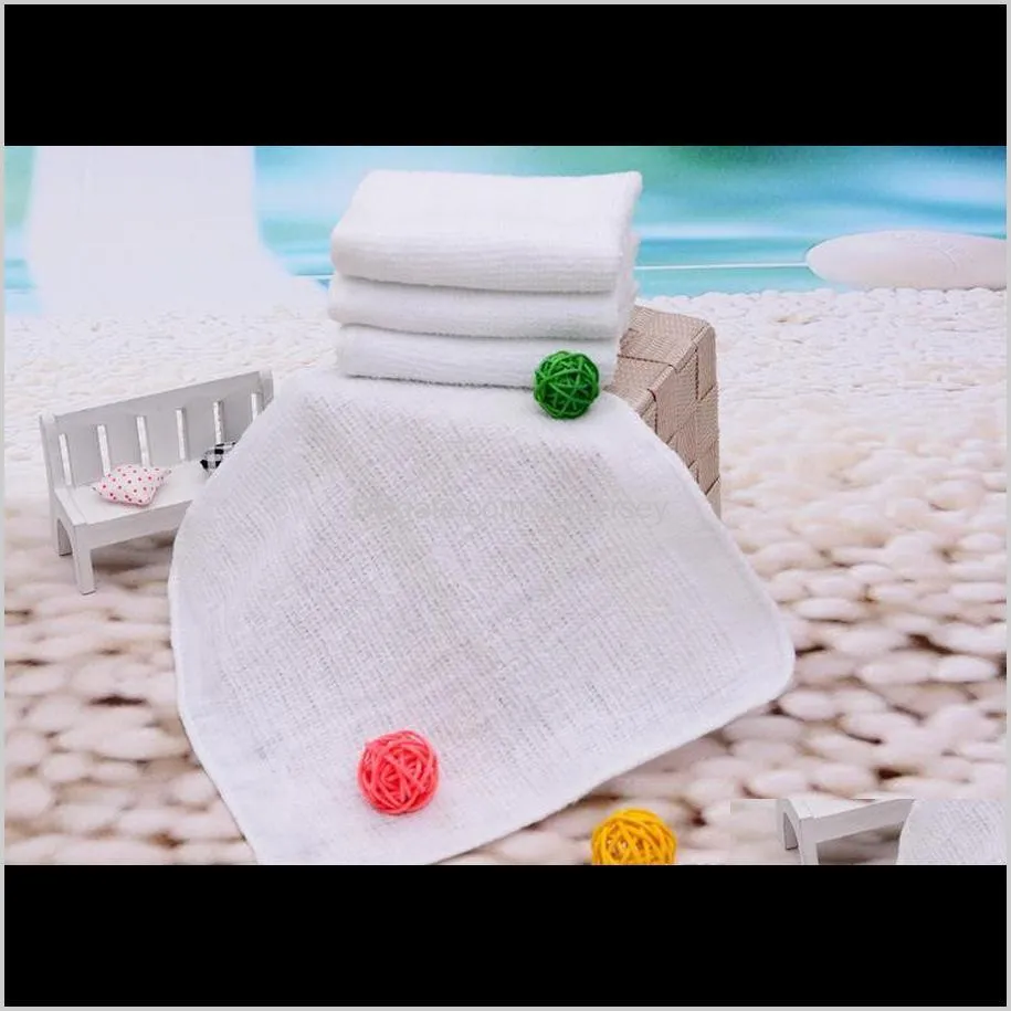 white small square towel 20x20cm custom gift giveaway cheap towel absorbent hand towel hotel cotton napkin handkerchief kitchen rag