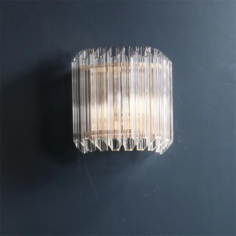 Wall Lamps Post Modern E14 Crystal Glass Bar Living Room Bedroom Luxury Sconce Lights El Corridor American Deco Fixtures