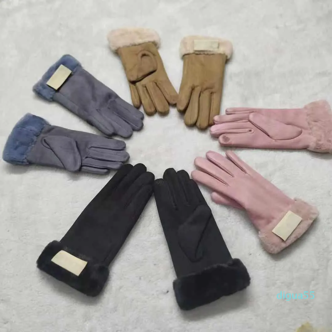 gants de mode dames automne hiver écran tactile avec des gants chauds en peluche et épaissis