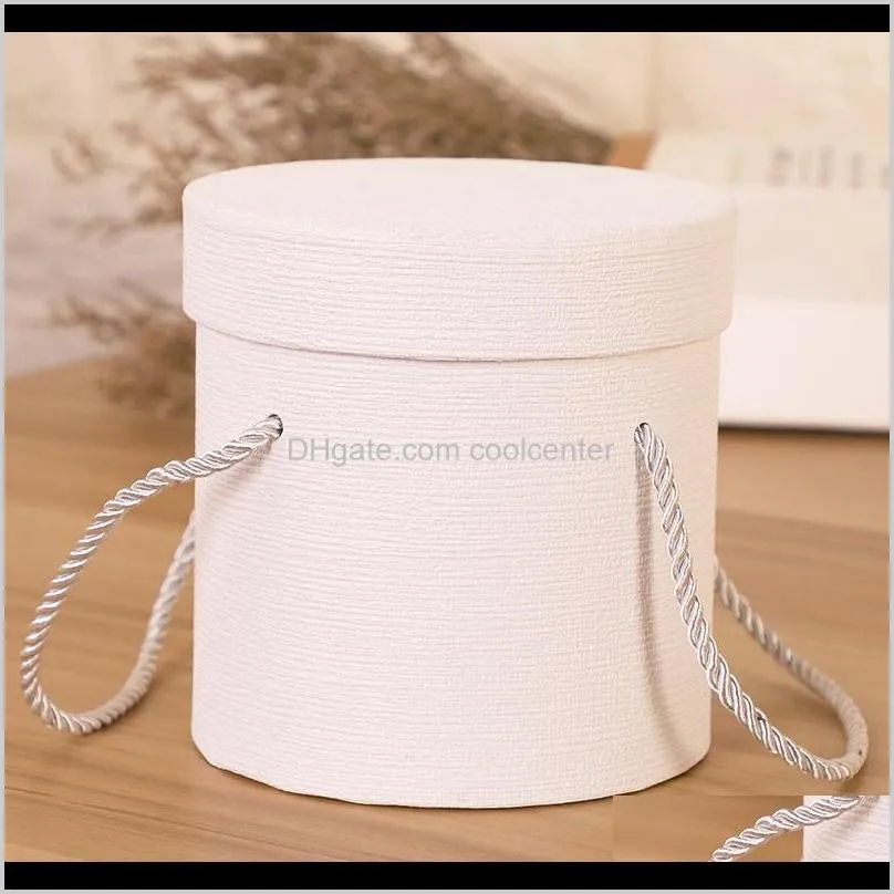 1pc round flower paper boxes hold the bucket gift packaging box party gift box candy bar party wedding storage1 1249 v2
