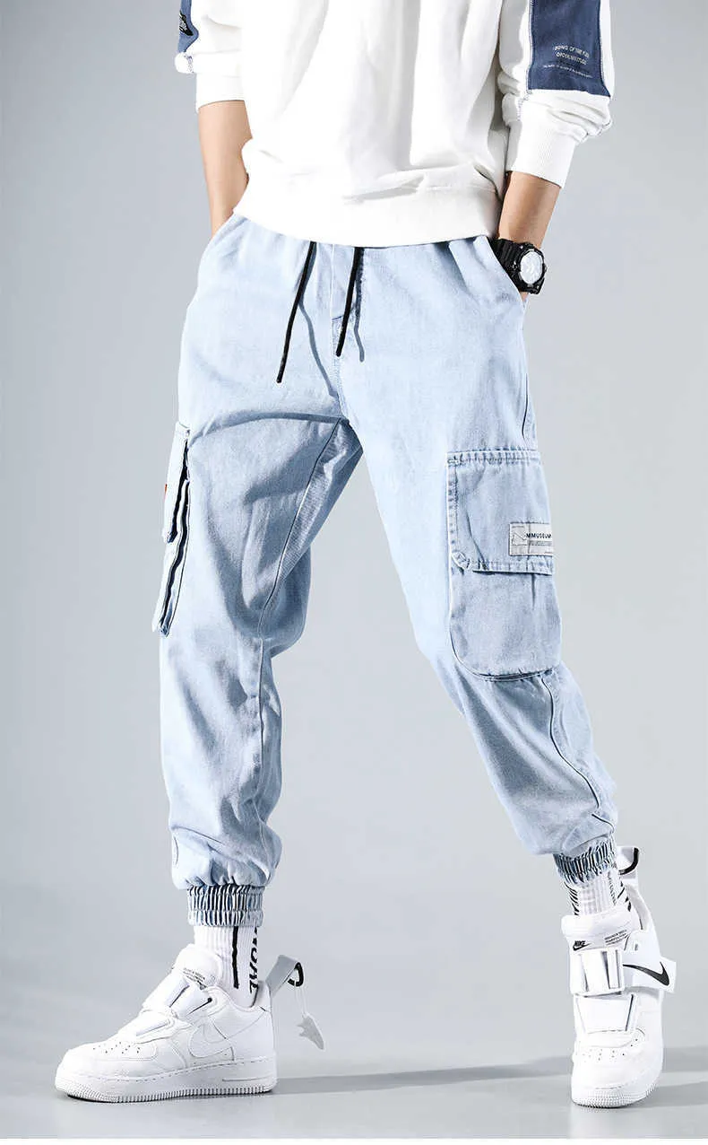 Mens Korean Fashion Jogger Jeans For Men Loose Fit Capri Pants With Harem Beam For Students And Hip Hop Enthusiasts Designer Streetwear X0621 From Nickyoung01 14.56 DHgate.Com