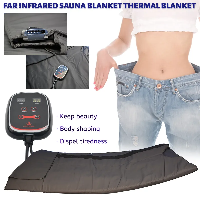 Kilo kaybı için sauna battaniyesi Termal spa ısıtmalı battaniyeler zayıflama lenfatik drenaj yanan selülit