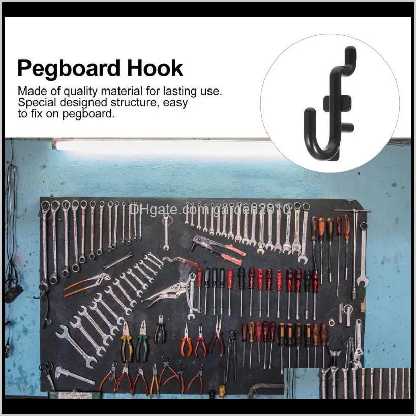 peg board hook j style display shelf hanger supply hooks & rails