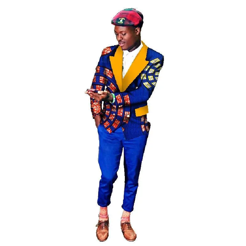 正規品ですので安心 アフリカンメンズスーツ民族ファッション100 コットンワックス生地高品質トレンディブレザー 激安買取 銀座 Vtech Computer Com