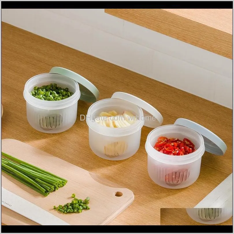 -keeping Box Plastic Sealed Special For Refrigerator Leek Ginger Garlic Dried Containers Storage Bottles & Jars