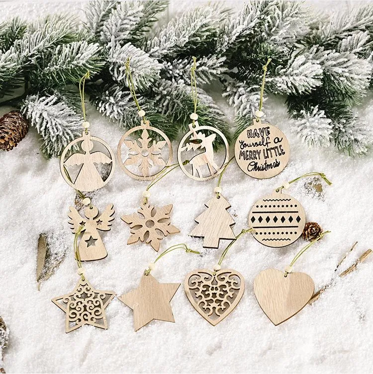 Lot 100 Décorations Noël En Bois - Étoiles, Flocons, Sapins (1,5-2 Cm) - Naturel, à Peindre, Pour DIY, Table, Cadeaux
