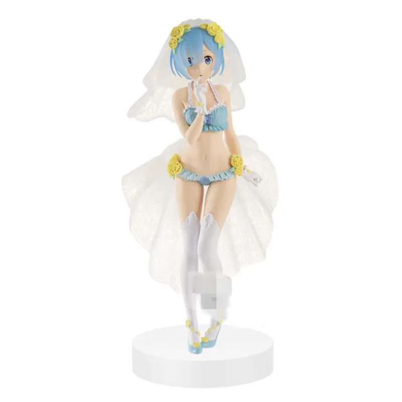 Anime-Re-Life-in-a-different-world-from-zero-figures-wedding-dress-Rem-PVC-action-figure