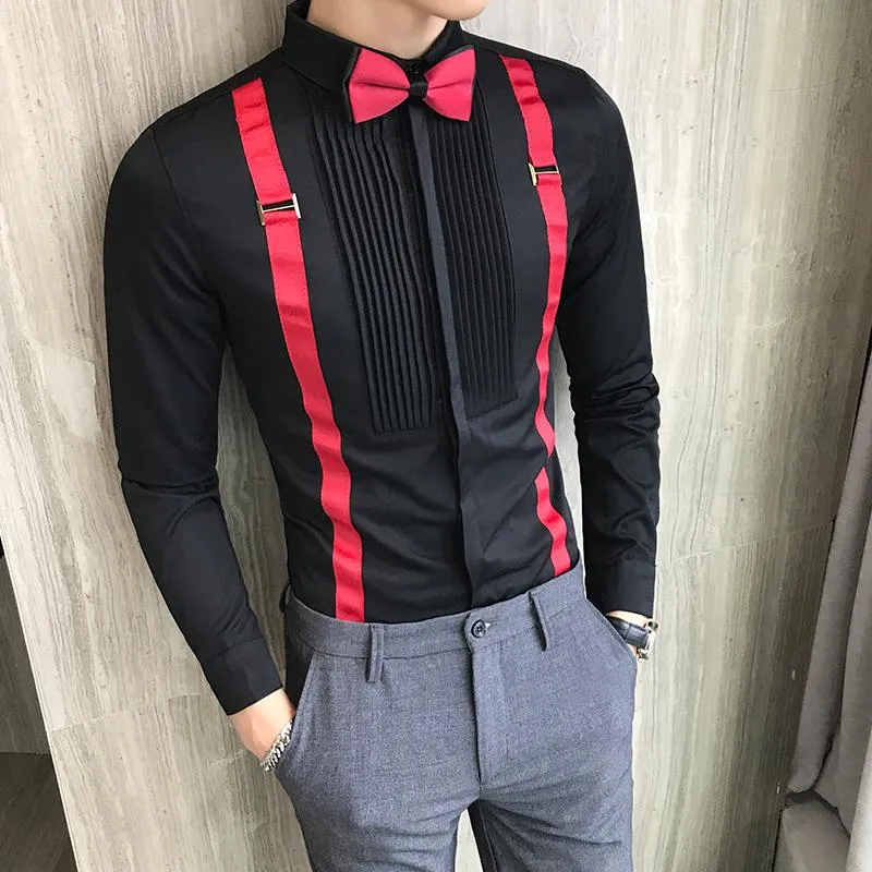 Camisa negra online con moño