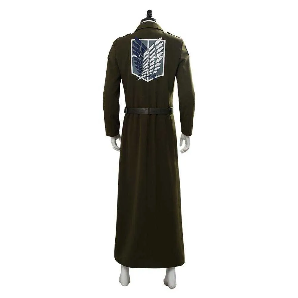 Save Big on Bulk Scout Attack On Titan Costume Attack On Titan Levi Cosplay  Costume Scouting Legion Soldier Trench Coat Jacket For Men Halloween ..., image size:1000x1000