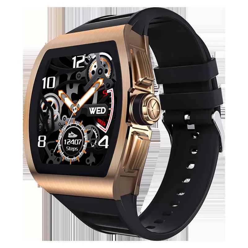 Smart Watch Männer Full Touch Ip68 Wasserdichte Smartwatch Fitness Tracker Tragbare Geräte Herzfrequenz Armbanduhr Relgio Inteligente Q0524