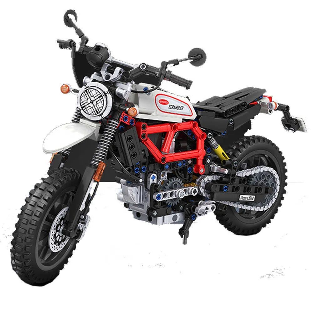Winner 7053 building block assembly technology climbing motorcycle car model educational toys For Children Q0624